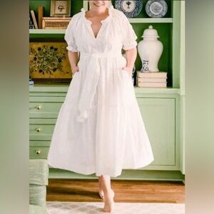 Tuckernuck Mille Resort Zoe long maxi dress polka dot eyelet